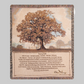 Living Life Tapestry Throw 50"x60" 100% Cotton
