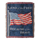 Land of the Free Tapestry Throw 50x60
