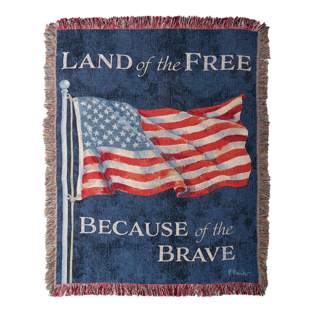 Land of the Free Tapestry Throw 50x60
