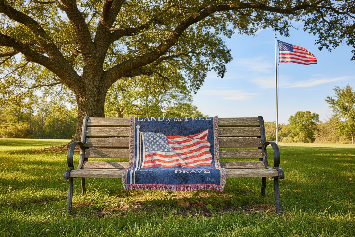 Land of the Free Tapestry Throw 50x60