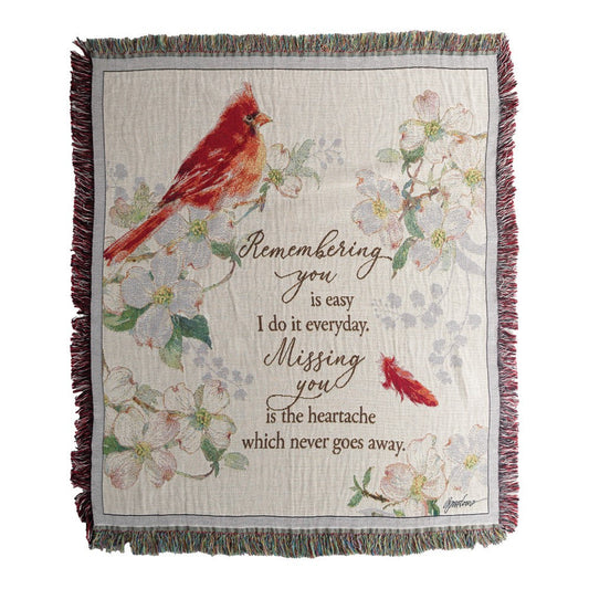 Remembering You Tapestry Throw 50" x 60"
