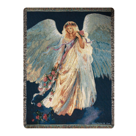 Messenger of Love Tapestry Throw 50"x60" 100% Cotton