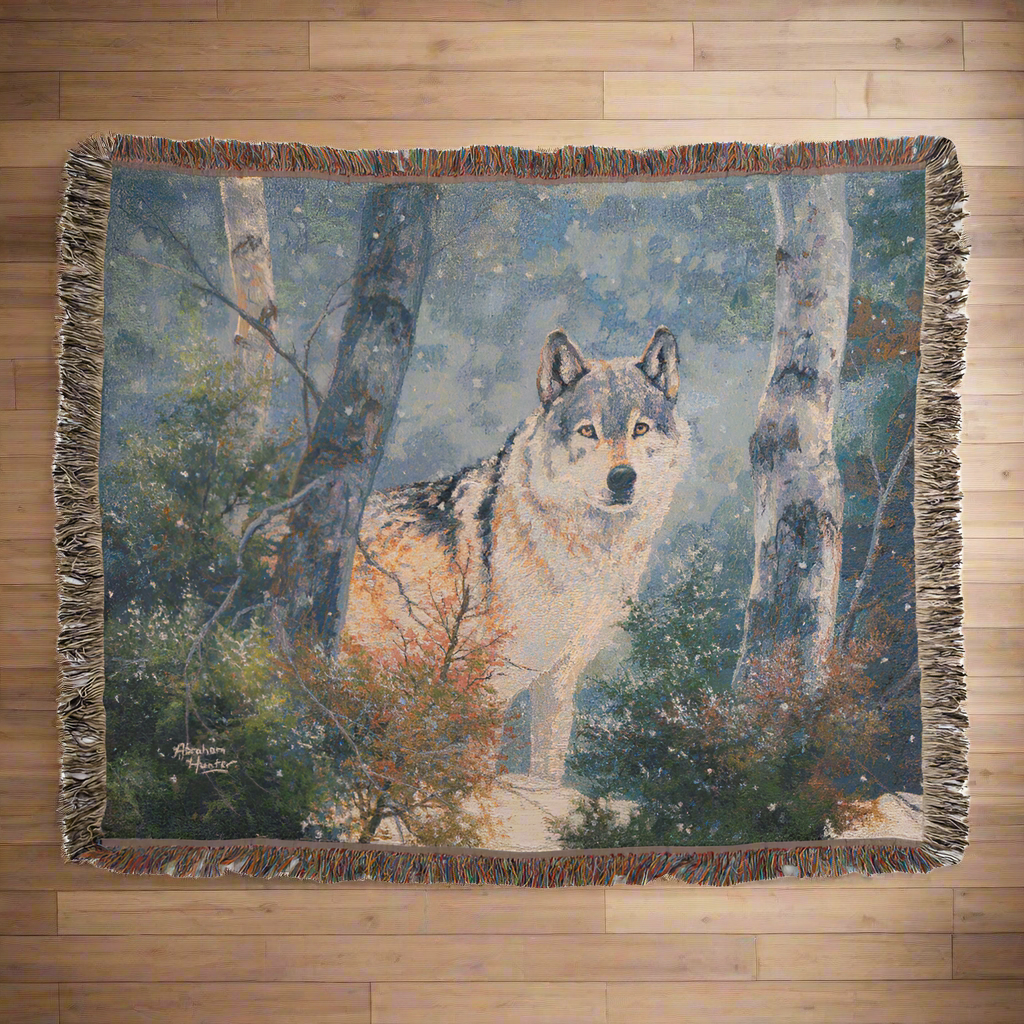 Snowy Silence Tapestry Throw 60x50 Woven Throw