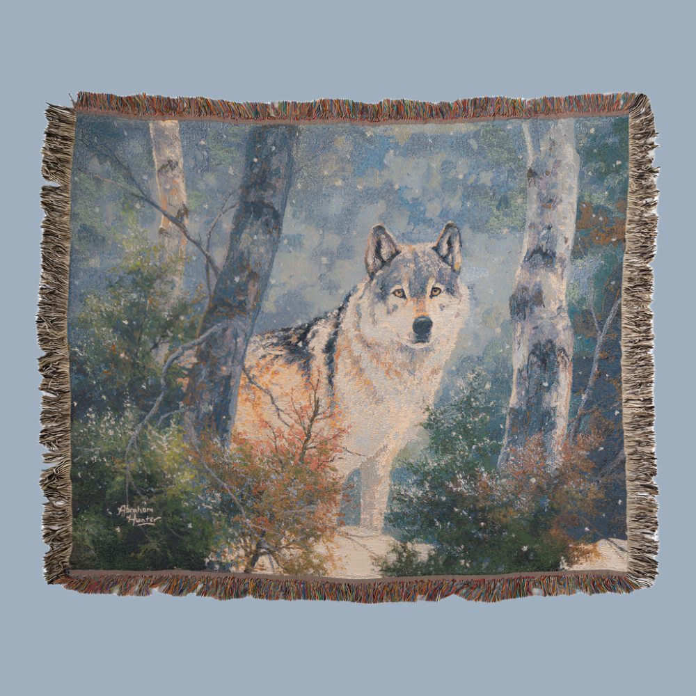 Snowy Silence Tapestry Throw 60x50 Woven Throw