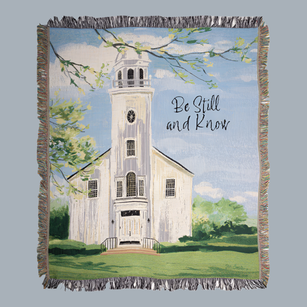 Town Square Be Still Tapestry Throw 50x60 Woven Throw