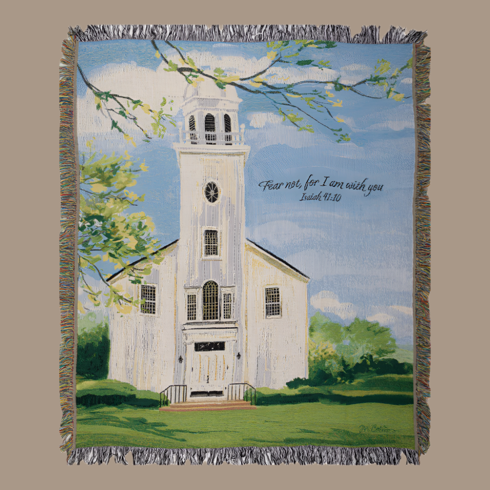 Town Square So Do Not Fear Tapestry Throw 50x60 Woven Throw