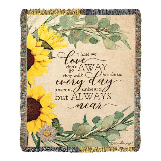 Those we Love Tapestry Throw 50x60 inch with Fringe