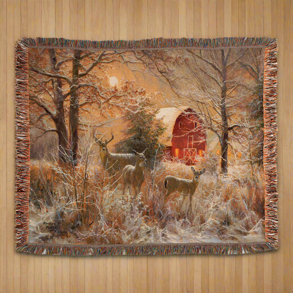 Winter Moonlight Tapestry Throw 60x50 Woven Throw