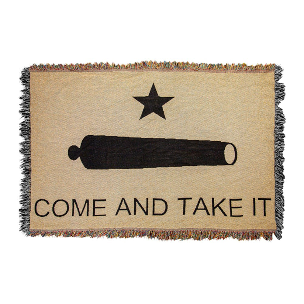 Come & Take It Tapestry Throw 50"x60" 100% Cotton