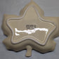 Ceramic Cream Leaf Dish 8"
