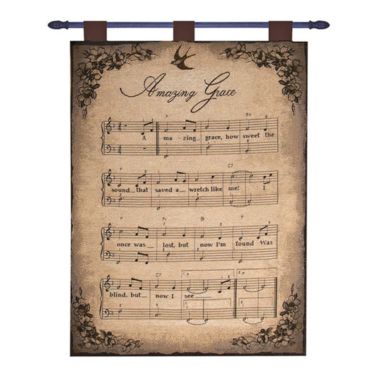 How Sweet The Sound Tapestry Wall Hanging 26x36 inch with Rod