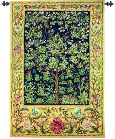 Garden of Delight Grande Wall Hanging 50x70 inch Tapestry with Rod