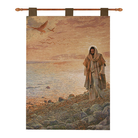 In The World But Not of The World Tapestry Wall Hanging 26x36 inch with Rod