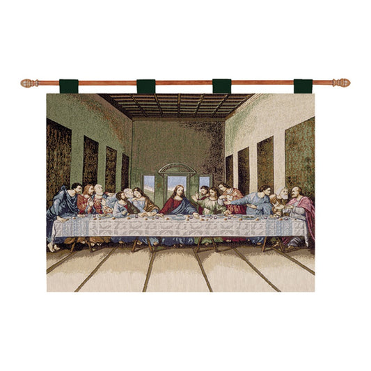 Last Supper Wall Hanging 36x26 inch Tapestry with Rod