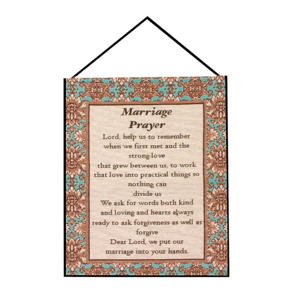 Marriage Prayer Tapestry Bannerette 13x18 Inch