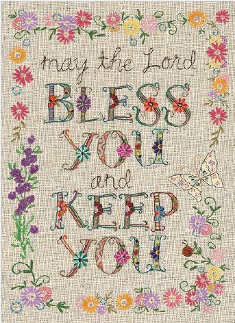 May The Lord Bless Bannerette 13x18 Inch Tapestry