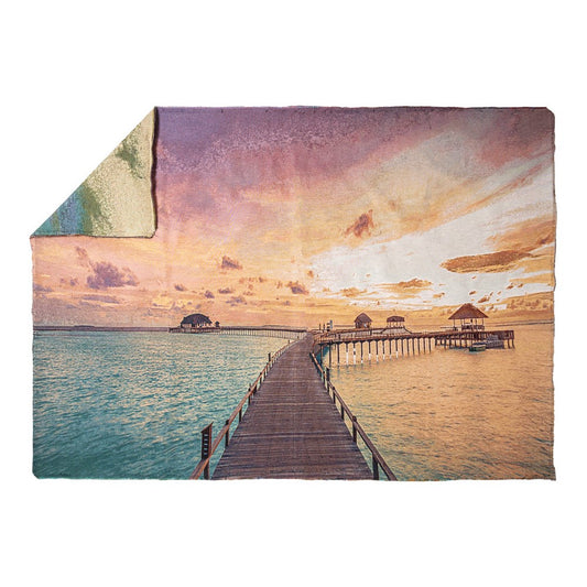 Pier To Paradise Woven Wall Art 70x50
