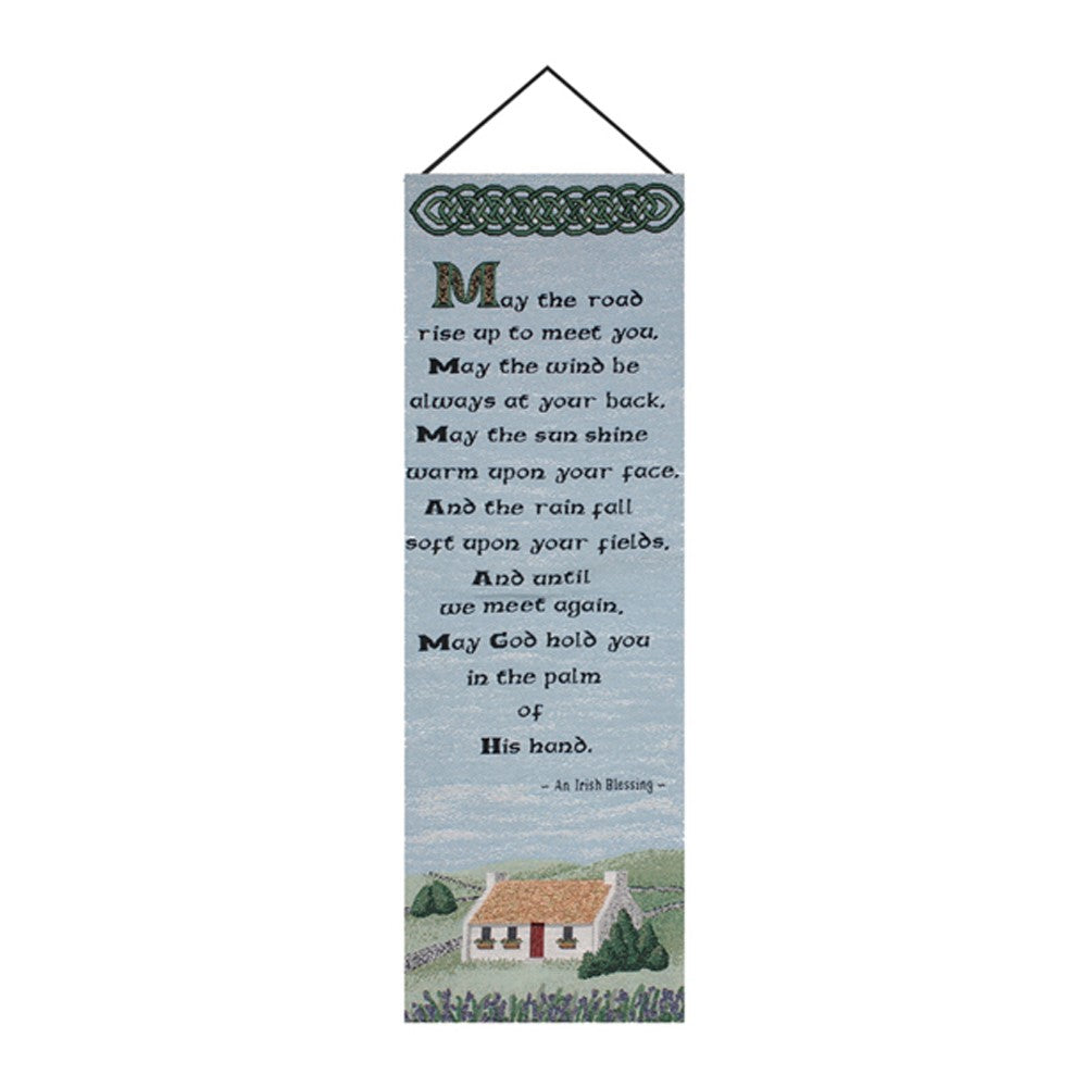The Road Rises Wall Panel 13x36 Inch Tapestry with Hanger