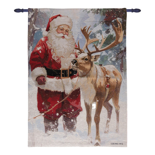 Santa's Best Friend Wallhanging 26x36