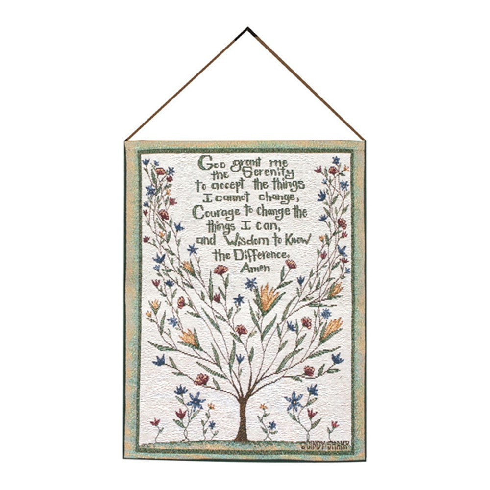 Serenity Prayer Tapestry Bannerette 13x18 Inch with hanger