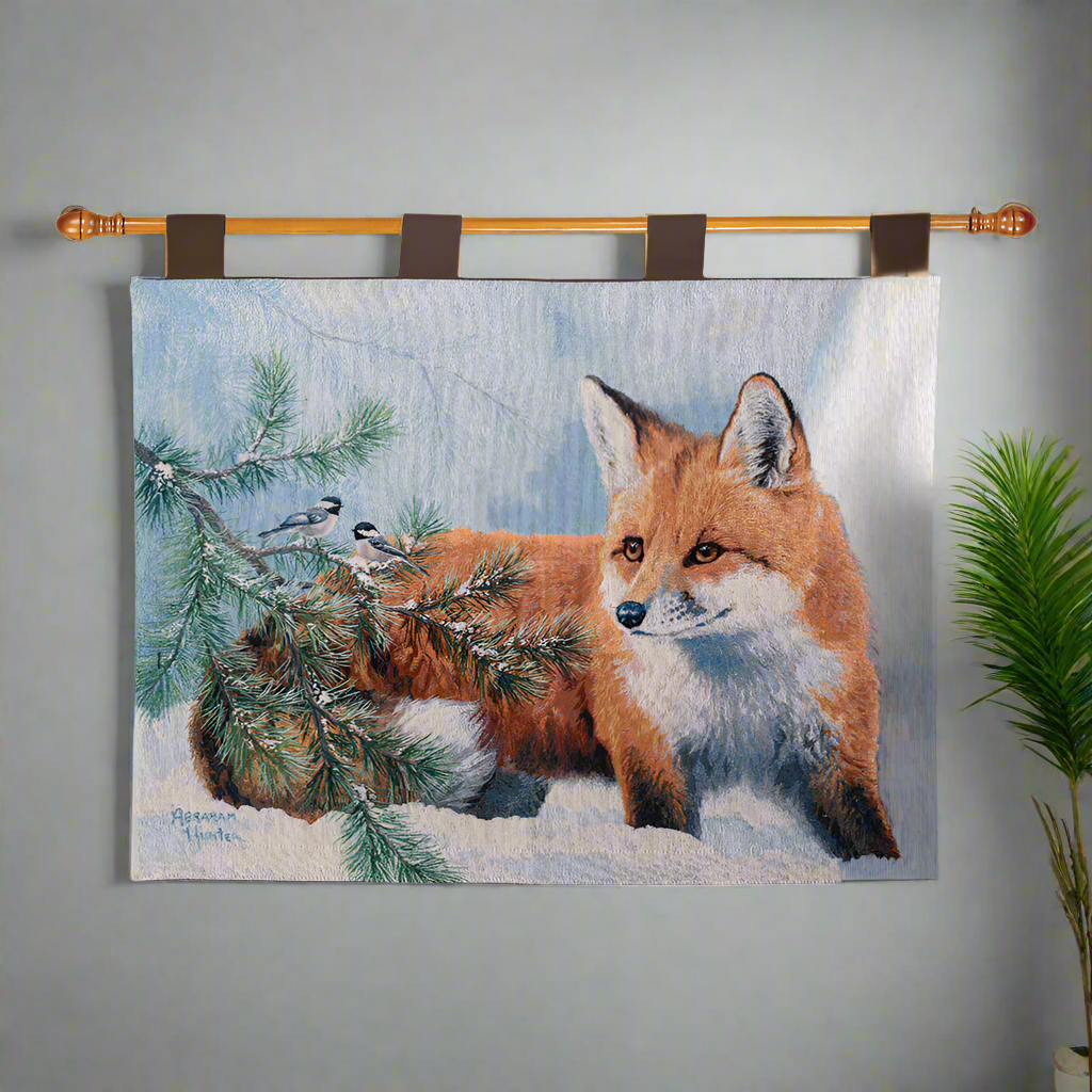 Snow Day Tapestry Wall Hanging 36x26