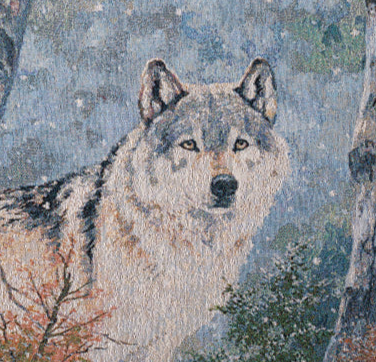 Snowy Silence Tapestry Wall Hanging 36x26