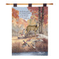 Fur Feathers & Fall w/ Verse Tapestry Wall Hanging 26x36 inch Tapestry with Rod