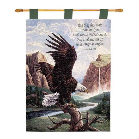 Freedom w/ Verse Tapestry Wall Hanging 26x36 inch Tapestry with Rod