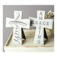 Amazing Grace Ceramic Cross With Easel Set of 2