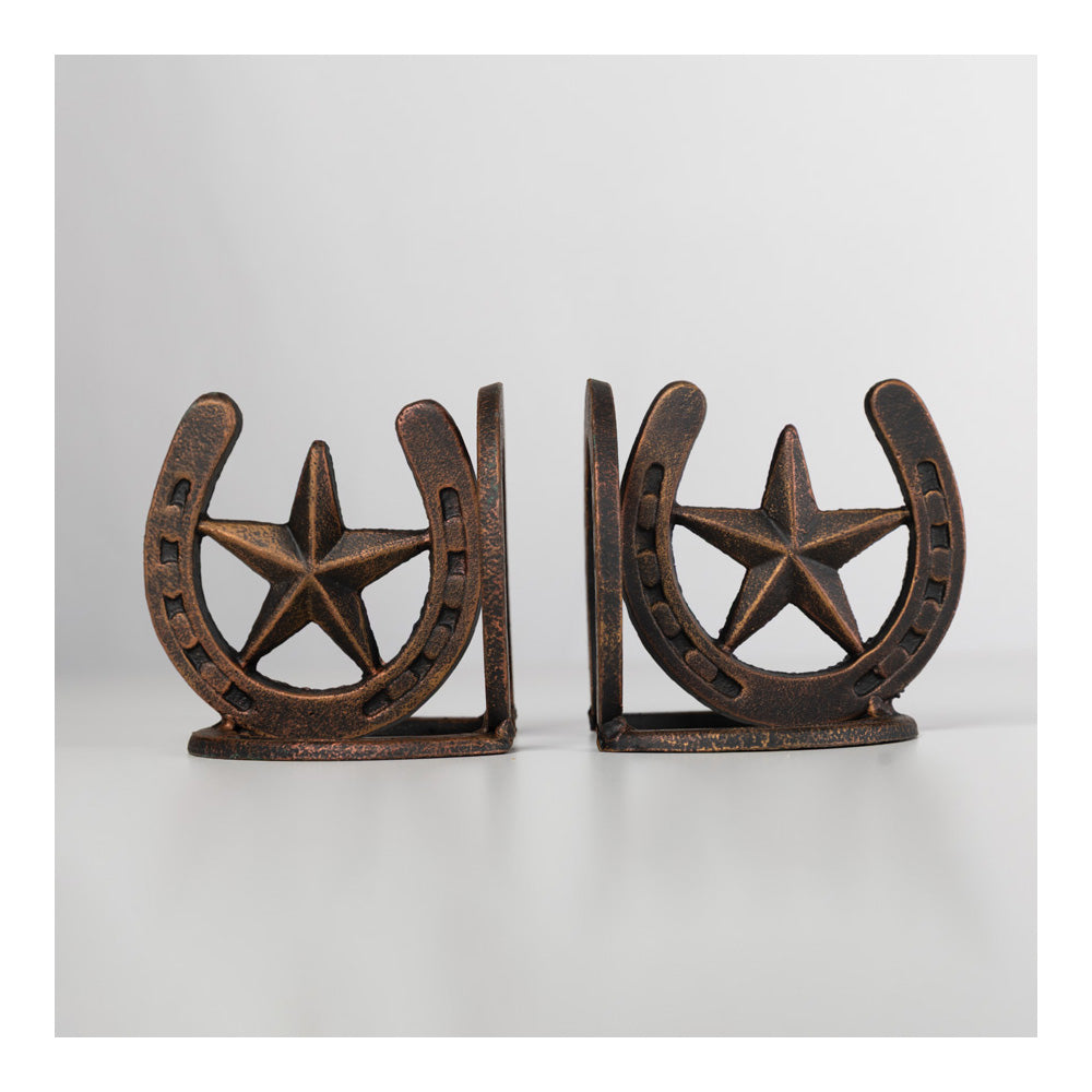 Western Star Horseshoe Bookends