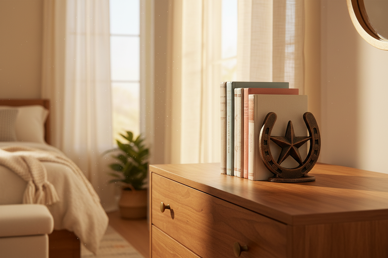 Western Star Horseshoe Bookends