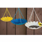 Metal Daisy Hanging Dish - Bird Feeder - 3 pc set