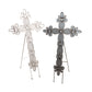 Metal Cross Easel - Galvanized Set of 2