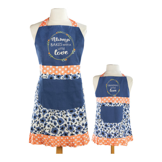 Grandma & Me Backing With Love Apron Set of 2