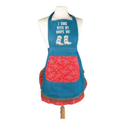 I Cook With My Boots On Apron