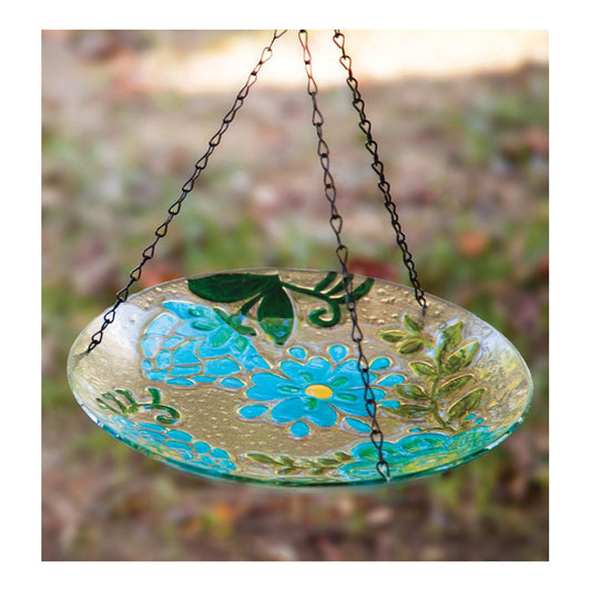 Hanging Glass Birdfeeder