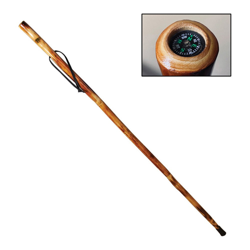 Take A Hike Compass Walking Stick With Compass & Pouch - Bear Silhouette