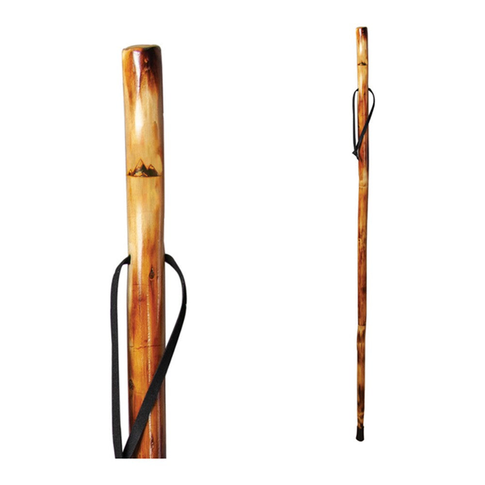 Take A Hike Walking Stick W/Compass & Pouch - Mountain Range