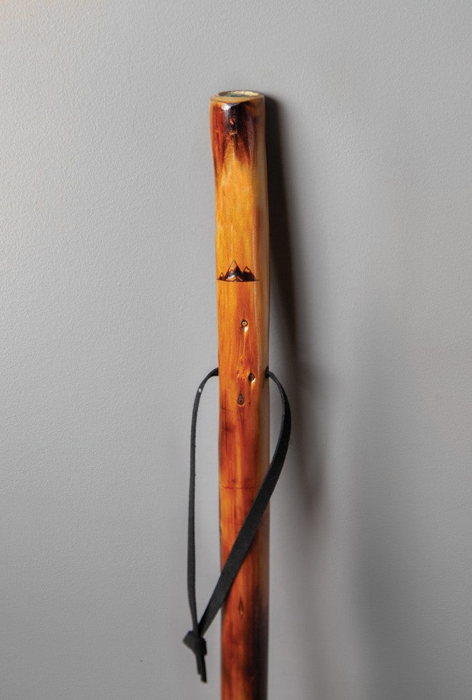 Take A Hike Walking Stick W/Compass & Pouch - Mountain Range