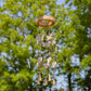 Set of 6 Assorted Metal Hanging Wind Chimes with Dangling Accents