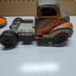 1950 Hubley Stake Truck 500 Series Vintage Orange Toy Flatbed