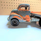 1950 Hubley Stake Truck 500 Series Vintage Orange Toy Flatbed