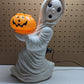 Vintage 1960's Blow Mold Ghost with Jack o Lantern- General Foam Plastics