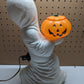 Vintage 1960's Blow Mold Ghost with Jack o Lantern- General Foam Plastics