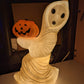 Vintage 1960's Blow Mold Ghost with Jack o Lantern- General Foam Plastics