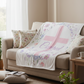 Covered In Love Coral Fleece Throw 50x60