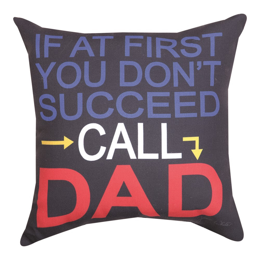 Call Dad Word Pillow 12" Throw Pillow