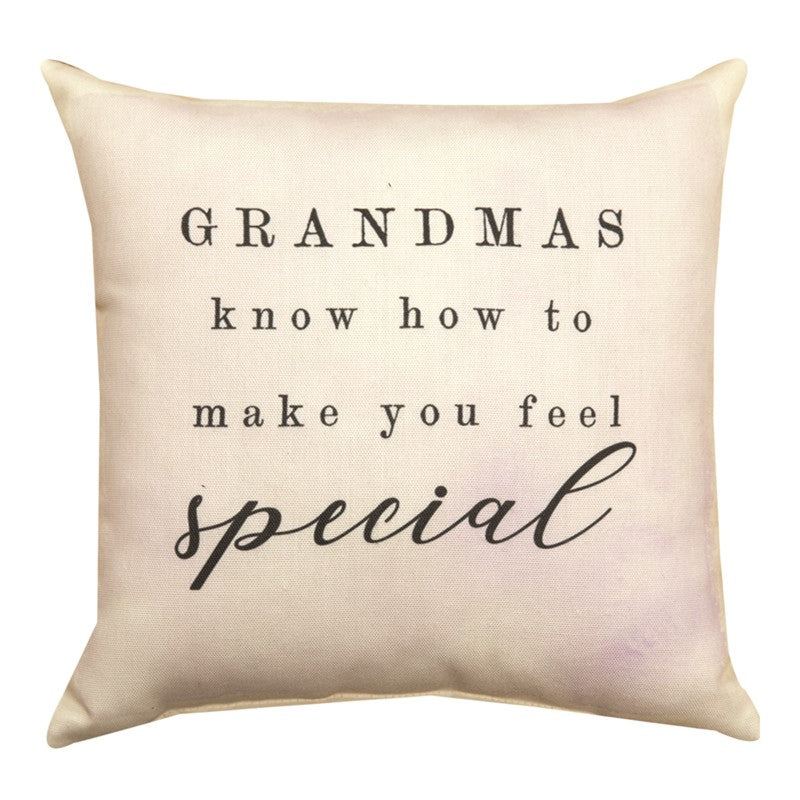 Grandma's Know How Word Pillow 12" Throw Pillow