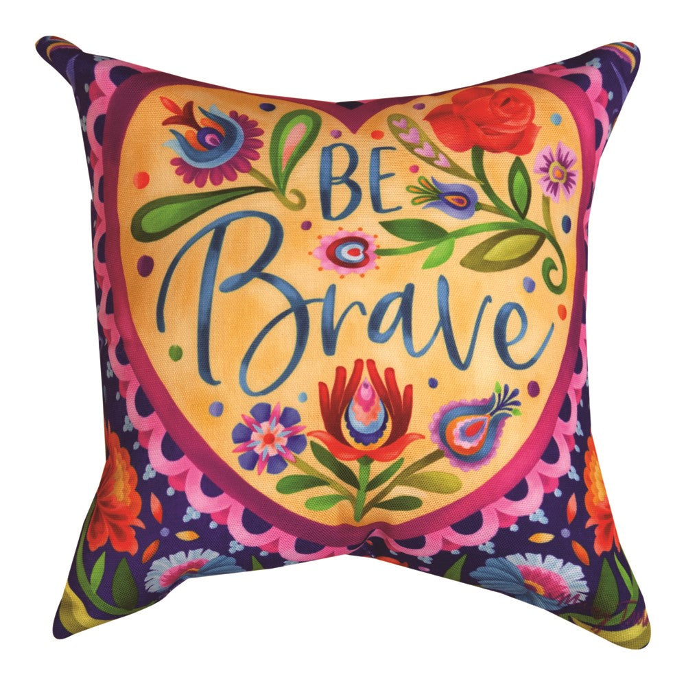 Good Vibes Brave Climaweave Pillow 12"