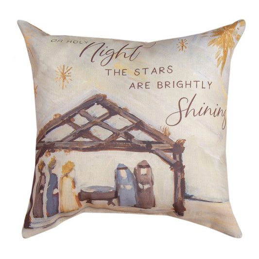 12 INCH Nativity And Churches Climaweave Pillow 12" Indoor/Outdoor